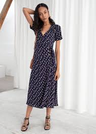 Flowy Wrap Midi Dress Midi Dress Dresses Trending Dresses