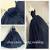 Beautiful Princess Black Wedding Dresses