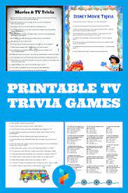 Squash the pumpkin flat and sli. 6 Best Free Printable Tv Trivia Games Printablee Com