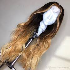 Honey Blonde Black And Blonde Lace Front Wigs Ombre Honey Blonde Highlight 100 Human Hair Lace Front Wigs For Black Women Wavy Brazilian Virgin Hair 13 4 Lace Frontal Wigs Pre Plucked Human Hair Uk 100 Hum Wig Hairstyles Human