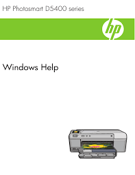 It contains the wireless print drivers as well as hp printer assistant software for scanning and other printer management. Hp D5400 Photosmart D5400 Printer Series User S Manual Manualzz