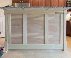 At this point, i mitered the boards (pieces 14 & 15) that go along the base and attached them with glue and brads. Adding Trim To A Kitchen Island Craving Some Creativity