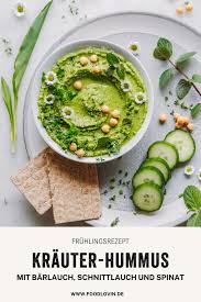 Fruhlingskrauter Hummus Rezept In 2020 Pflanzliche Ernahrung Essen Lebensmittel Essen