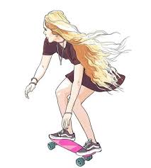 Your Weekly Art Fix By Valentina Flores Tomboy Art Skateboard Art Design Girls Cartoon Art
