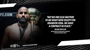 Before the truth defends his crown against indian superstar arjan bhullar in the main event of one: Arjan Bhullar Focused On Brandon Vera Fight All Other Heavyweights Line Up Ikot Ph