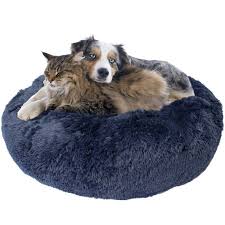 4.6 out of 5 stars. Premium Donut Dog Bed Cozy Poof Style Giant Pet Bed Great For Cats Dogs Orthopedic Washable Durable Dog Bed Navy Blue Large Walmart Com Walmart Com