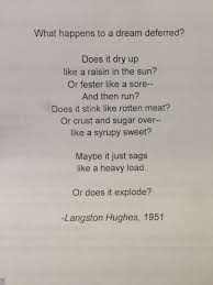 What Happens To A Dream Deferred Literary Quotes Inspirational Thoughts Poetry Words