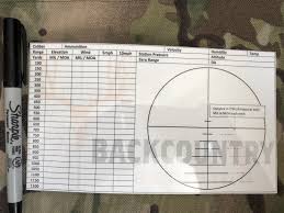 You're now on track to discover how to dope a scope by yourself. Ballistic D O P E Cards Backcountry Precision Long Range Hunting