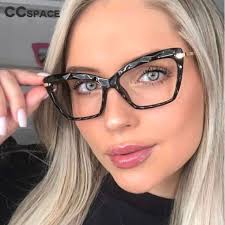 Best reviews guide analyzes and compares all computer glasses of 2021. Buy Online H45591 Fashion Diamond Style Frame Square Glasses Frames Women 2019 Optical Computer Glasses Alitools