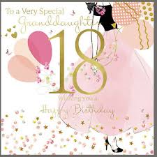 Download birthday cards stock photos. Large Happy 18th Birthday Card Granddaughter 8 25 X 8 25 Inches Rush Design 6 99 Picclick Uk