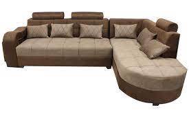 Free shipping over $35 · livable, lasting quality · reliable value Guru Nanak Furniture 9 Seater Wooden L Shape Sofa Set With Table 7 X 4 X 6 Ft Brown Amazon In Furniture