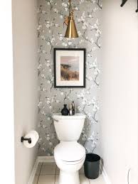 Homein marble paper white/grey 17.5 x 78.7 inch self adhesive decorative granite vinyl film counter stick removable peel and stick wallpaper thick roll for countertop cabinet bathroom 4.2 out of 5 stars 4,454 Bathroom Refresh With Wallpaper In 2021 Bathroom Accent Wall Behind Toilet Decor Powder Room Accent Wall