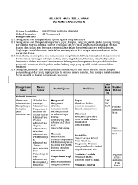 Maybe you would like to learn more about one of these? Silabus Administrasi Umum Akomodasi Perhotelan Silabus Rpp