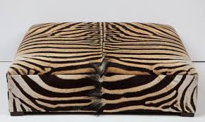 100 cm x 54 cm chesterfield style deep buttoned footstool coffee table faux linen fabric ahfurnishings2000 5 out of 5 stars (203) $ 281.75 free. Zebra Ottoman Coffee Table Large Square Chocolate For Sale At 1stdibs