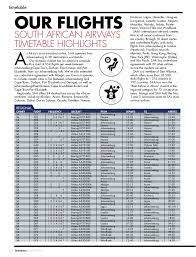 Klm royal dutch airlines air france delta. Our Flights South African Airways Timetable Highlights