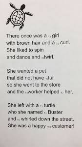 Er Ir Ur Turtle Poem Cloze Kindergarten Phonics Worksheets First Grade Poems Phonics For Kids