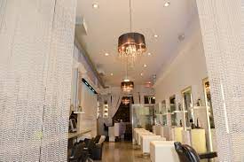 Get salon prices, coupons, hours and more. Plushsalon Westchester Newyork Ny Whiteplains Love Salon Decor Chandelier Hair Beauty Blackandwhite Chic Salon Decor Curtain Fringe Beauty Room