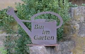 Bin im garten 2.100 views2 months ago. Bin Im Garten Schild Aufsteller Giesskanne Edelrost Rost Deko Manufakt Design Hammelburg