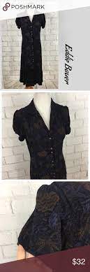 Eddie Bauer Vintage Floral Fauna Print Dress Clothes Design Print Dress Vintage Dresses