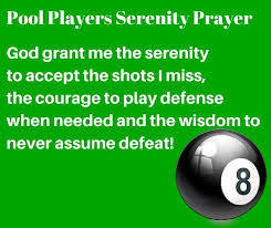 Pool Players Serenity Prayer Billiards Pool Pool Table Accessories Billiards