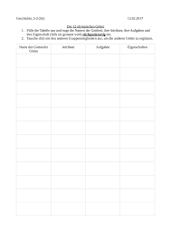 Tabelle Griechische Gotter Unterrichtsmaterial Im Fach Ethik In 2020 Griechische Gotter Griechisch Tabelle