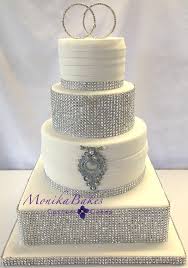 Monika Bakes Bling Wedding Cakes Square Wedding Cakes Bling Cakes