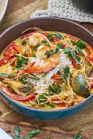 Thailandisches Curry Mit Gambas Rezept Essen Fur Die Seele Asiatische Rezepte Thai Curry Rezept