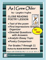 As I Grew Older By Langston Hughes Close Reading By Arlene Manemann