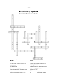 Free, printable coloring pages for adults that are not only fun but extremely relaxing. Respiratory System Crossword Puzzle Activity Shelter