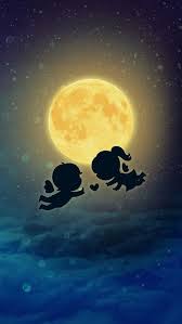 Image Discovered By Geya Discover And Save Your Own Images And Videos On We Heart It Cute Love Wallpapers Love Illustration Moon Art