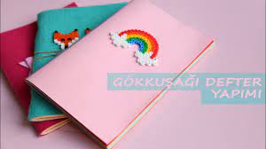 7 mi̇ni̇ not defteri̇ yapimi l sadece oje ve renkli kağıtlarla l diy kawaili mini notebook. Gokkusagi Defter Yapimi Kendin Yap Diy Rainbow Notebook Youtube