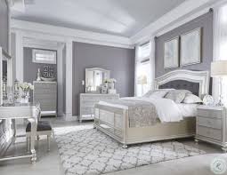 Coralayne Silver Bedroom Set In 2020 Silver Bedroom Remodel Bedroom Upholstered Bedroom Set