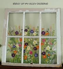 Old Windows Painted Old Windows 10 Windows Sold Window Ideas Window Wall Art Custom Orders Welcome Painted Windows Shabby Chic Farmhouse Window Crafts Window Painting Window Pane Art