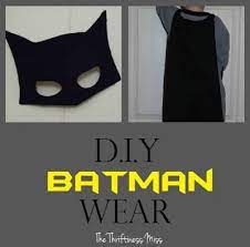 A Time For Seasons 16 Diy Costumes In 10 Minutes Or Less Batman Costume Diy Diy Superhero Costume Batman Costume For Kids