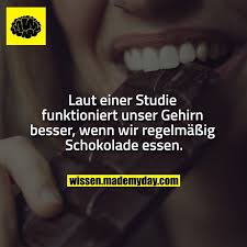 Laut Einer Studie Funktioniert Unser Gehirn Besser Wenn Wir Regelmassig Schokolade Essen Bildung Ideen Unnutzes Wissen Unnutzes Wissen Lustig Wissen Ist Macht