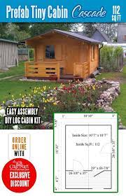 Tiny Log Cabin Kits Easy Diy Project Small Cabin Plans Prefab Tiny House Kit Cabin Kits