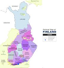 Finland map and satellite image. Finland Map Political The Maps Company
