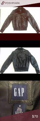 Gap Leather Bomber Jacket Medium Leather Bomber Jacket Size Medium Super Cute With Leather Bomber Jacket Women Black Bomber Jacket Women Bomber Jacket Women