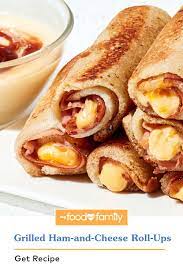 Grilled Ham And Cheese Roll Ups Recipe Grilled Ham And Cheese Food Recipies Diy Food Recipes