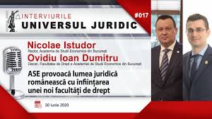 Marketing (mk) forma de învățământ: Ase ProvoacÄ Lumea JuridicÄ RomaneascÄ Cu InfiinÈarea Unei Noi FacultÄÈi De Drept Universul Juridic