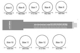 how to measure ring size with printable chart text images