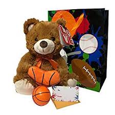Give him a classic timepiece, and we mean that in the literal sense. Buy Sports Gifts For Boys Gift Bag Set Includes Plush Athletic Teddy Bear Soft Basketball Gift Bag Card The Best Valentines Day Birthday Gifts For Him Boyfriend Son Brother Husband Dad Any