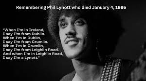 Remembering Phil Lynott who died January 4, 1986 phillynott