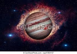 Under the present definition of a planet, jupiter is counted as the fifth. Planet Jupiter Nebula On The Background Solar System Jupiter It Is The Fifth Planet From The Sun And The Largest In The Canstock