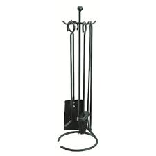 Set Cheminee 4 Accessoires Pelle Balayette Pince Tisonnier Metal Chauffage Bricolage Rangement Et Entretien Gifi Metal Range Buche Cheminee Electrique