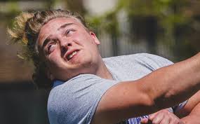 Will Luke Himes break records in the shot put?