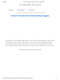 We did not find results for: Contoh Formulir Isian Dalam Bahasa Inggris Contoh Soal2 Dikonversi
