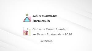 Check spelling or type a new query. Saglik Kurumlari Isletmeciligi 2 Yillik Onlisans Taban Puanlari Ve Siralamalari 2020