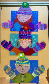 Autoportrait D Hiver 2eme Annee Okul Oncesi Elisi Temel Sanat Sanat Etkinlikleri