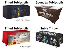 6 Foot Logo Tablecloth Logoclothz Blog Custom Table Cloth Trade Show Table Covers Table Cloth